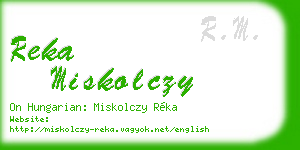 reka miskolczy business card